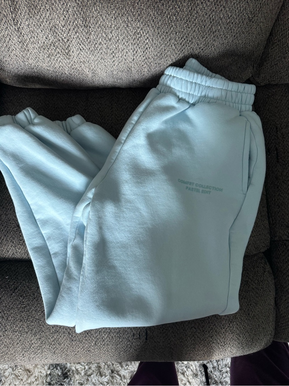 Pastel Blue Comfrt Joggers